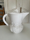 White Bordallo Grapevine Pitcher