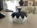 Vintage 1950’s Lidded Glass Vanity Trinket Dish