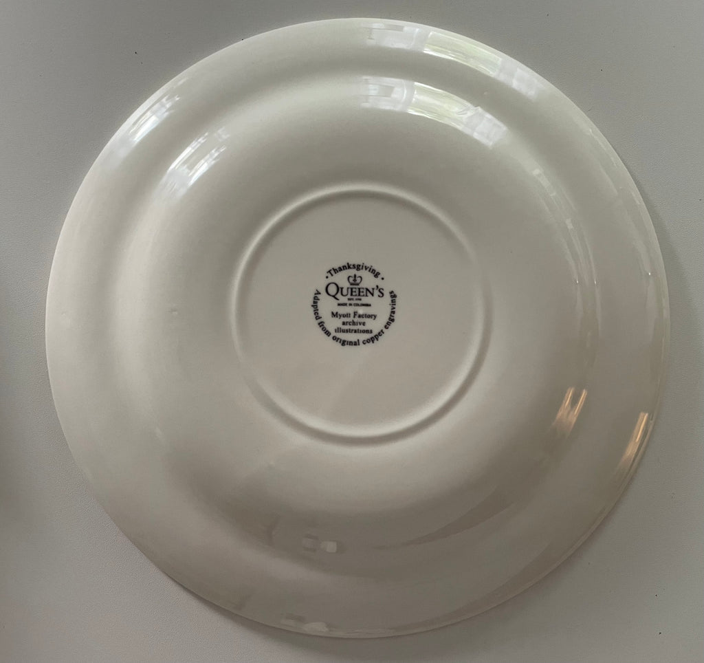 Queen's Myott Thanksgiving Brown 10 inch Dinner Plate